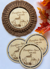 Načíst obrázek do prohlížeče Galerie, Dřevěný podtácek - PUMPKIN SPICE LATTE
