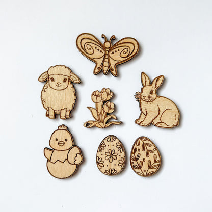 Dřevěné velikonoční ozdoby