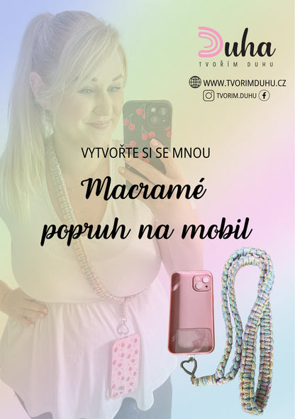 Návod na Macramé popruh na mobil (včetně video návodu) - PDF na e-mail