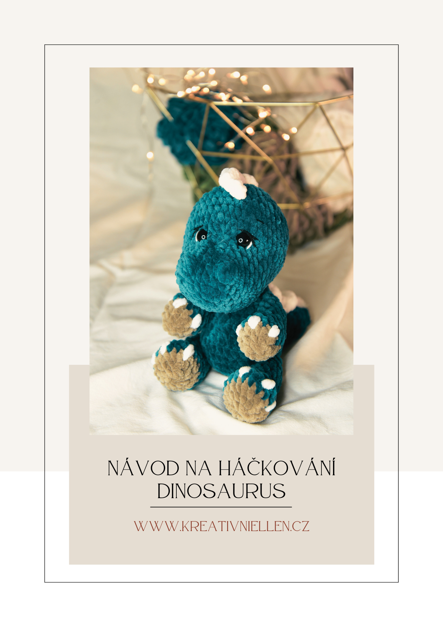 Návod na háčkované zvířátko PDF - Dinosaurus