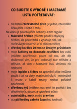 Načíst obrázek do prohlížeče Galerie, Video návod na Macramé List - PDF soubor na email
