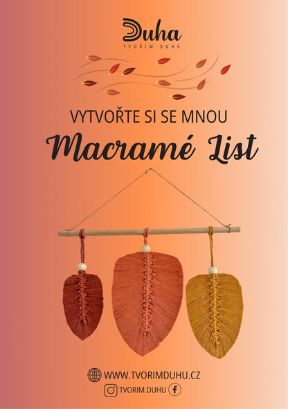 Video návod na Macramé List - PDF soubor na email