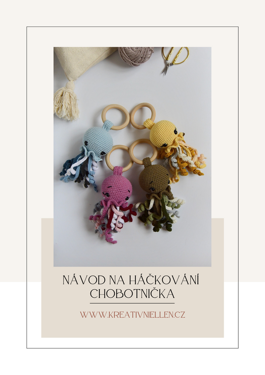 Návod na háčkované zvířátko PDF - Chobotnička