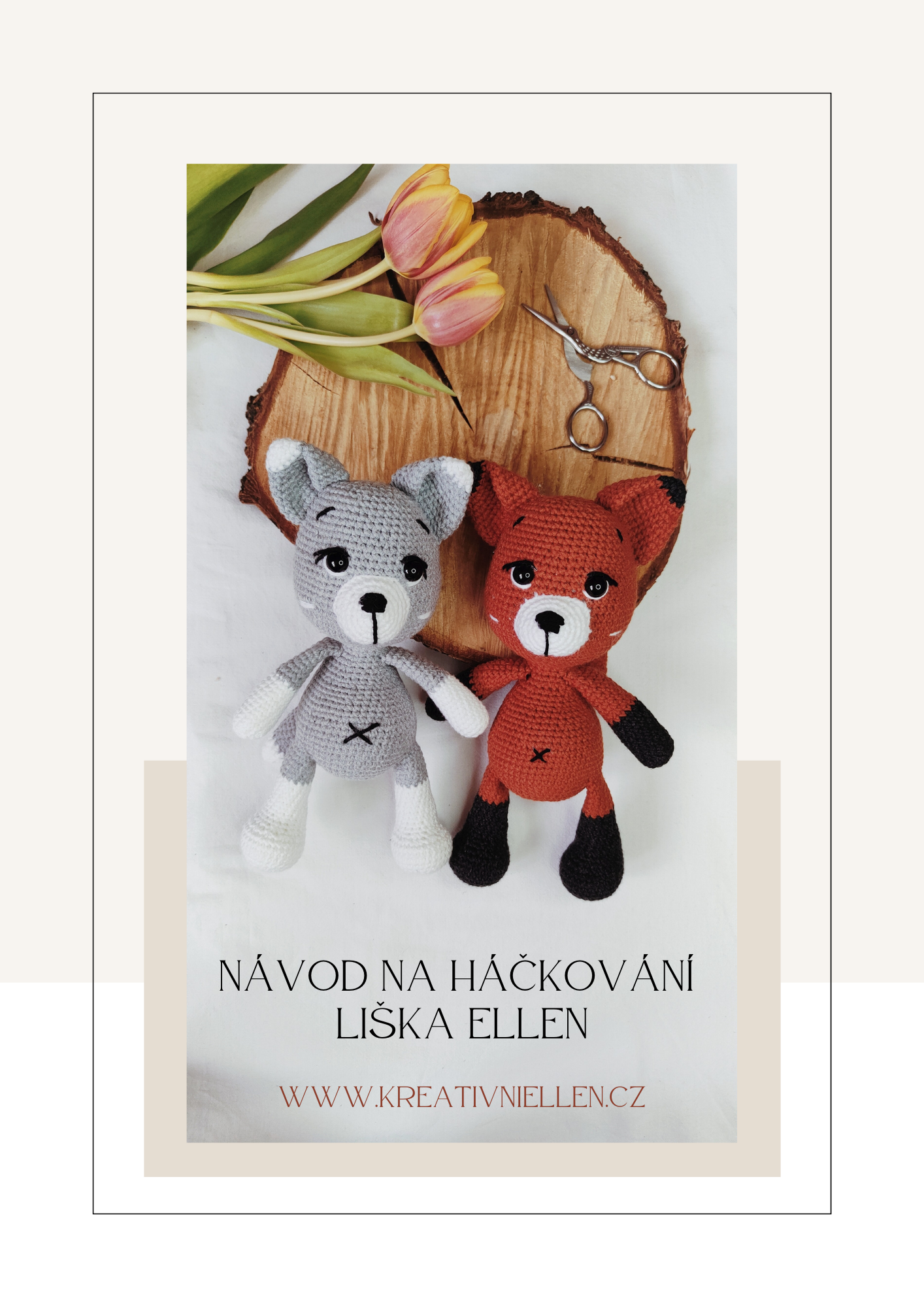 Návod na háčkované zvířátko PDF - Liška