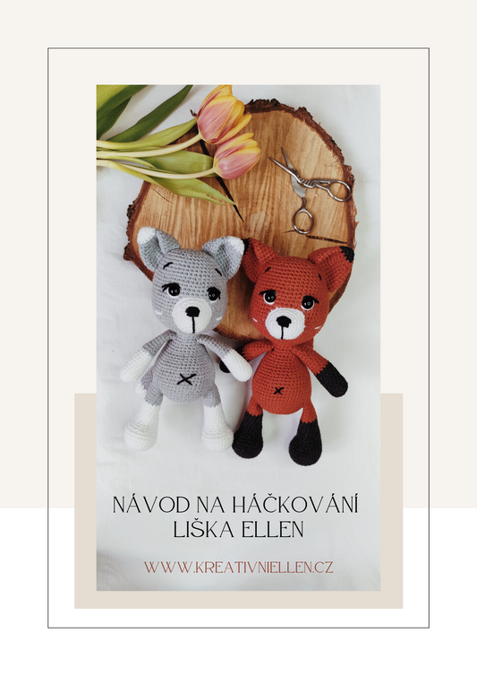 Návod na háčkované zvířátko PDF - Liška