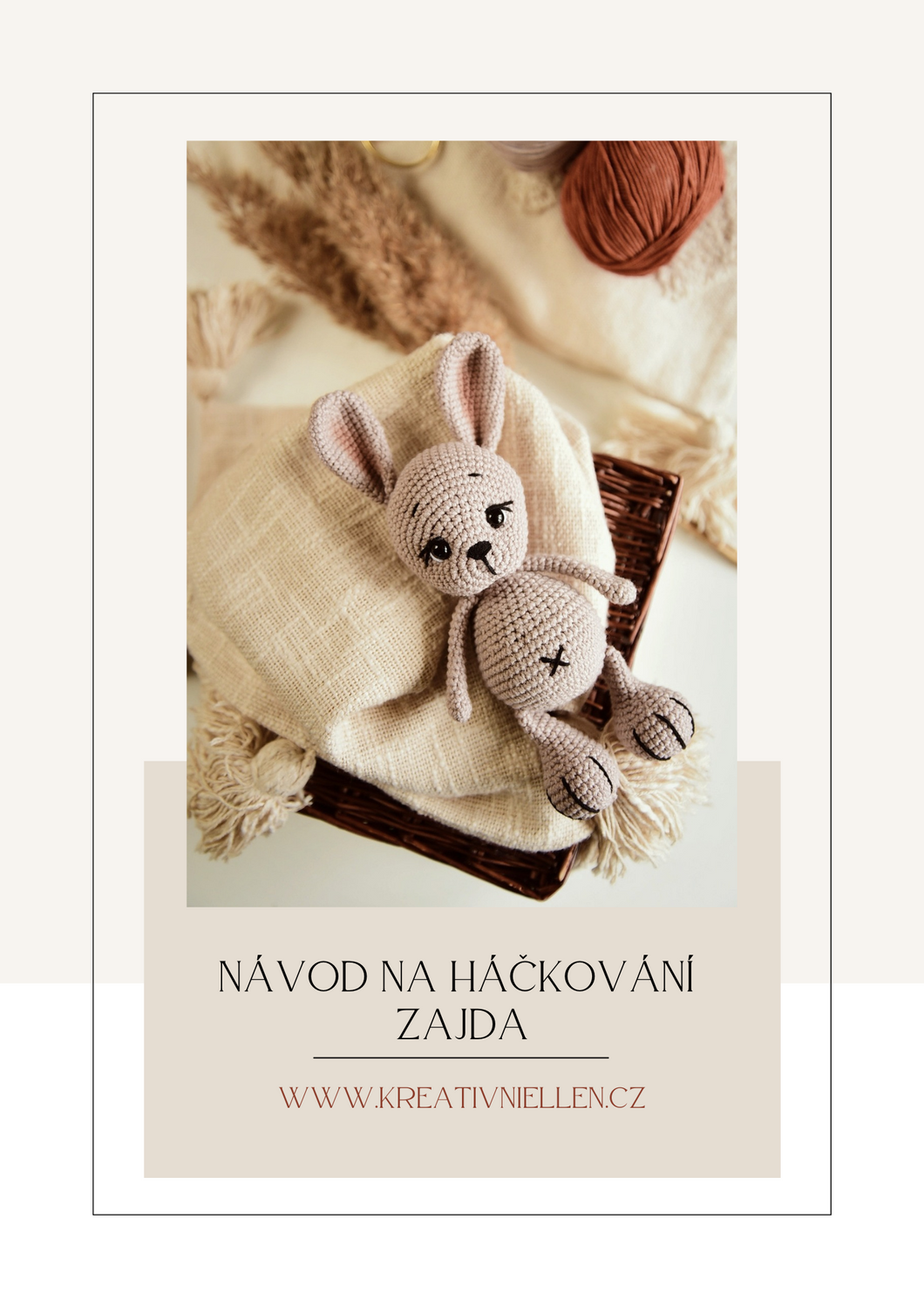 Návod na háčkované zvířátko PDF - Zajíček