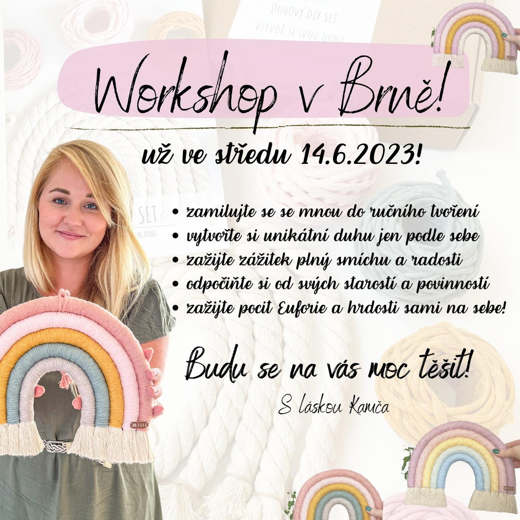 Workshop na Macramé duhu (14.6 BRNO)
