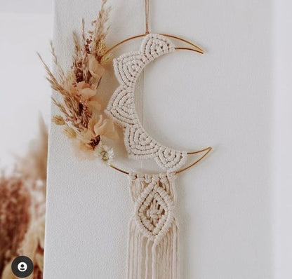 Dřevěný měsíc - 30 cm