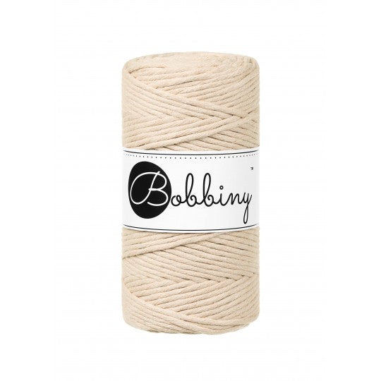 Bobbiny macramé 3 mm regular (rozčesatelná)
