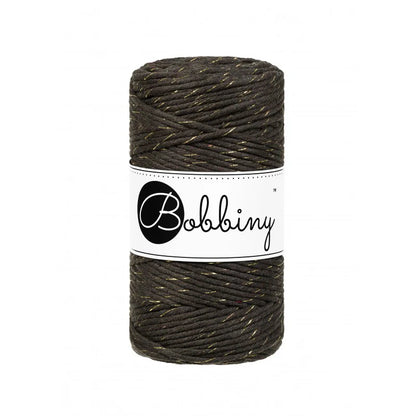 Klubíčko 10/20 m - Bobbiny macramé 3 mm regular - GOLDEN verze (se zlatou nitkou, rozčesatelná))