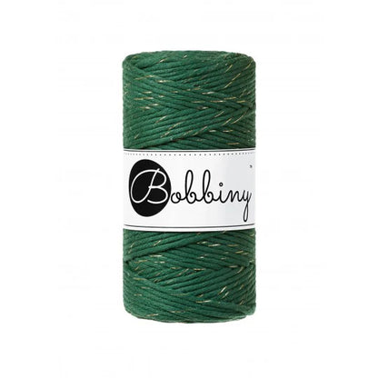 Klubíčko 10/20 m - Bobbiny macramé 3 mm regular - GOLDEN verze (se zlatou nitkou, rozčesatelná))