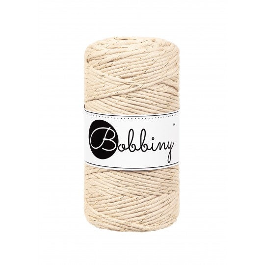Bobbiny macramé 3 mm regular (rozčesatelná)