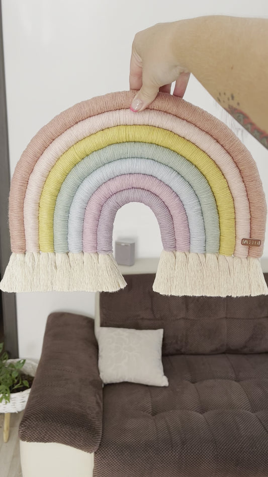 Maxi Macramé Duha Pastelová