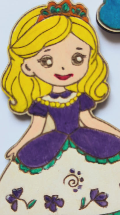 Dřevěné zápichy k domalování - KOUZELNÝ SVĚT