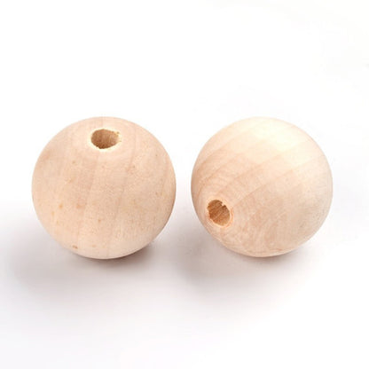 Dřevěné korálky hladké (více velikostí)