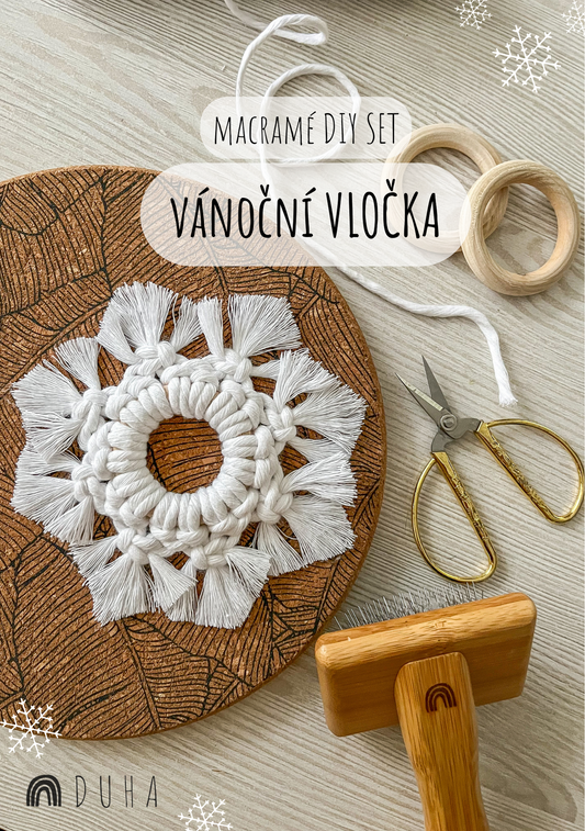 Návod na Macramé vločku - PDF na e-mail
