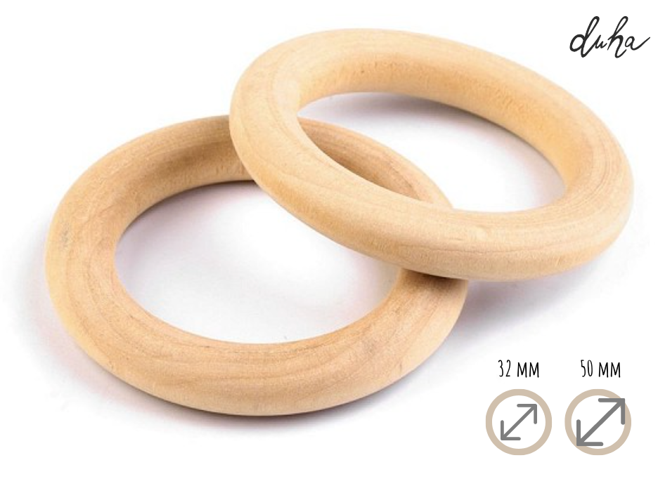 Dřevěné kroužky (více velikostí)