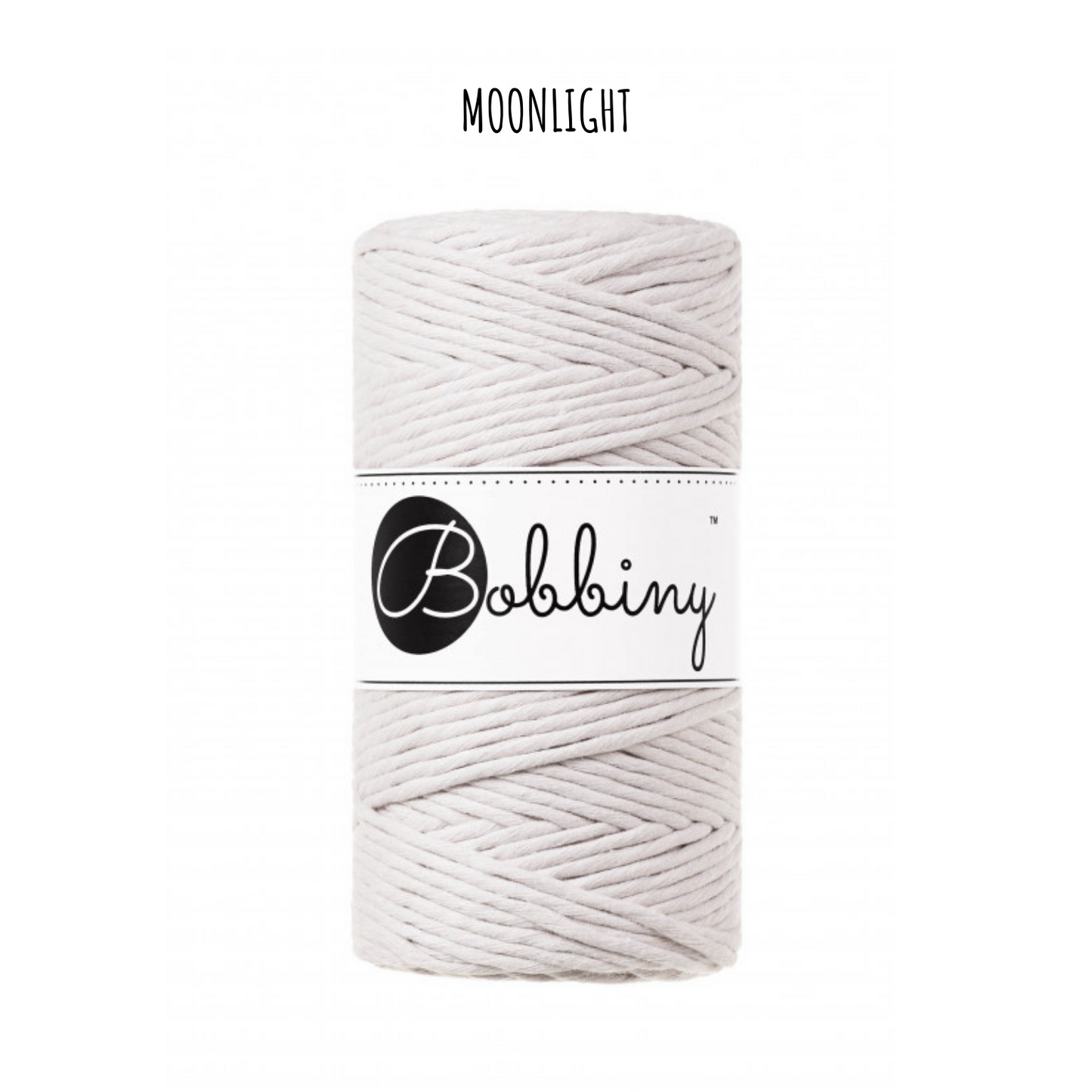 Bobbiny regular 3 mm Monlight