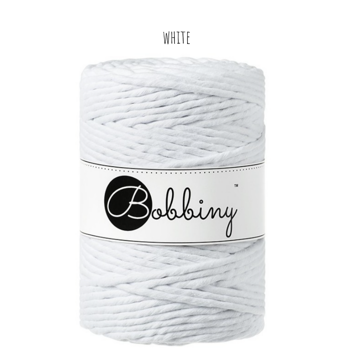 Bobbiny macramé XXL 5 mm regular (rozčesatelná)