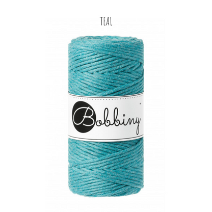 Bobbiny macramé 3 mm regular (rozčesatelná)