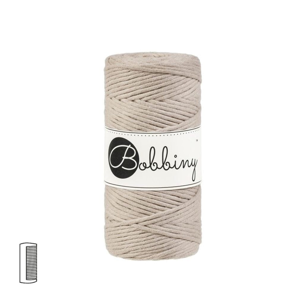 Bobbiny macramé 3PLY 3 mm regular (rozčesatelná)