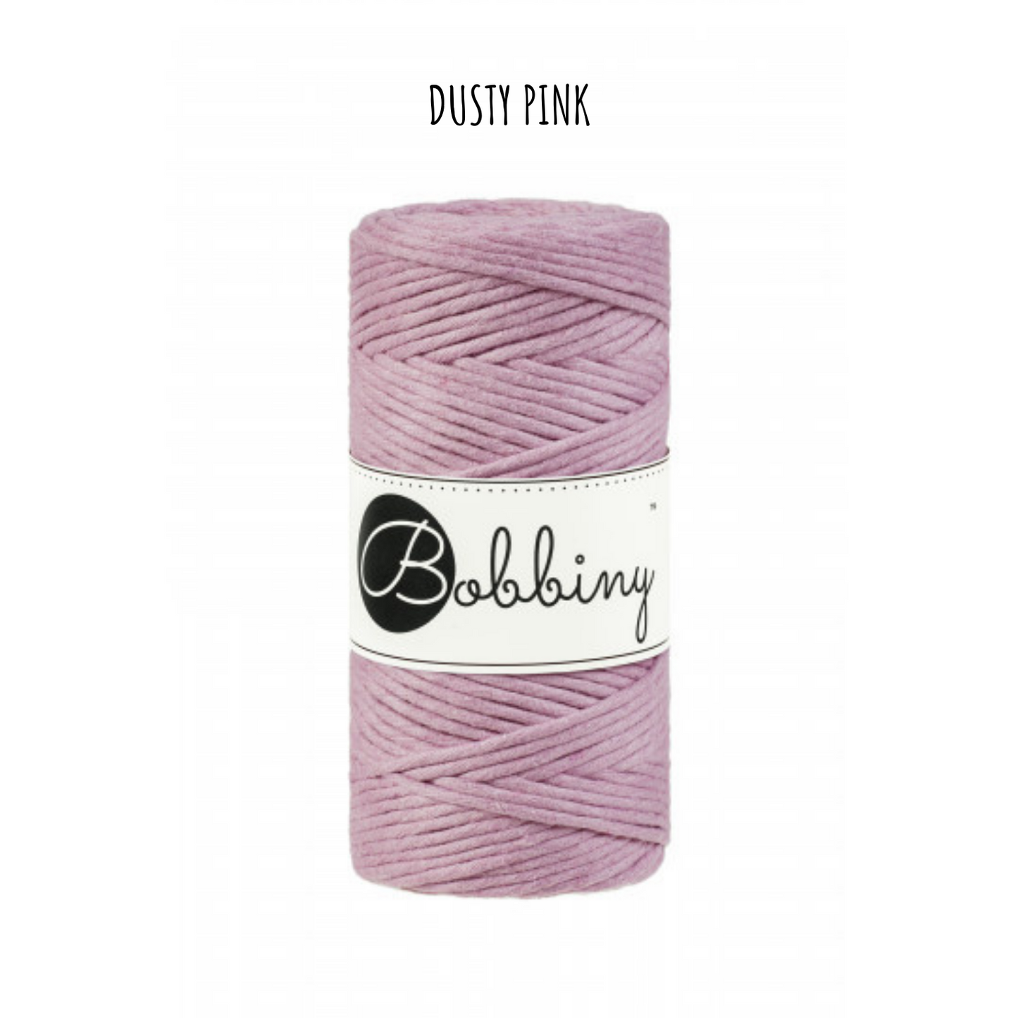 Bobbiny regular 3 mm Dusty pink