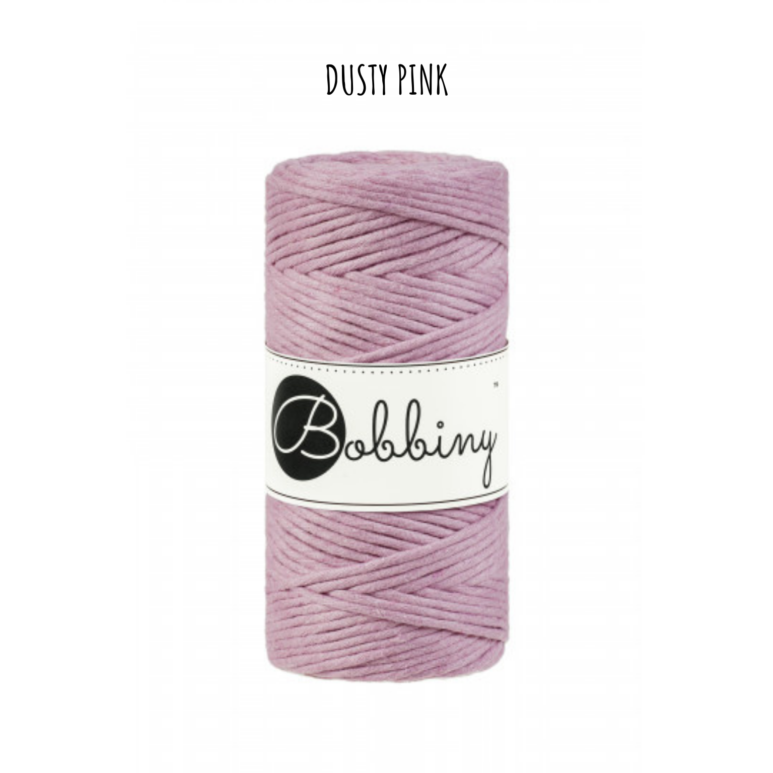 Bobbiny regular 3 mm Dusty pink
