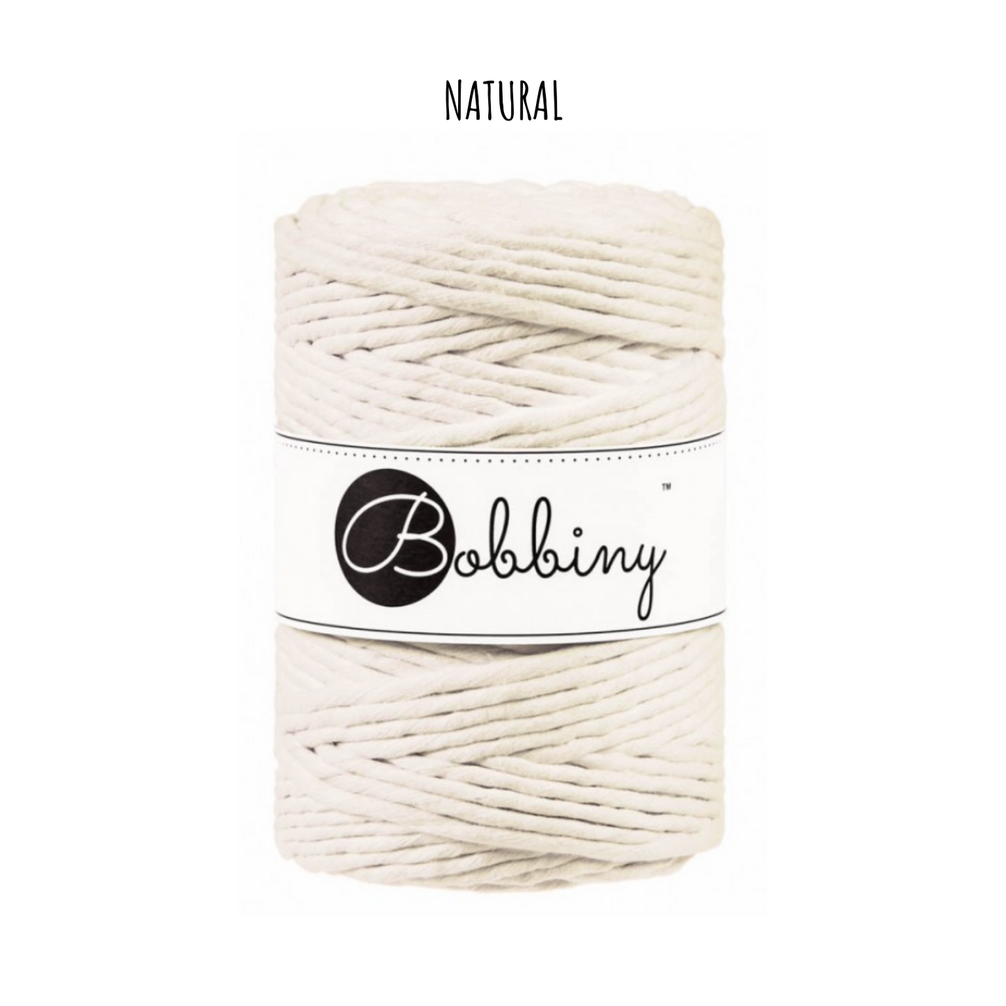 Bobbiny macramé XXL 5 mm regular (rozčesatelná)