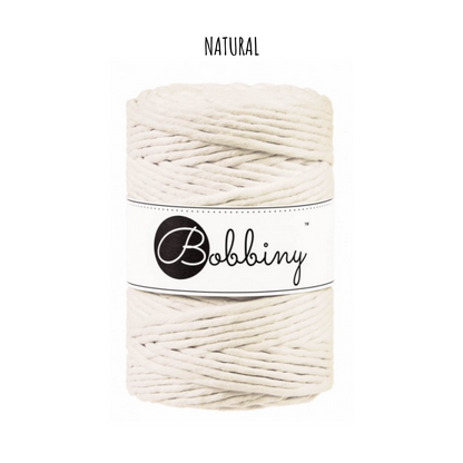 Bobbiny macramé XXL 5 mm regular (rozčesatelná)