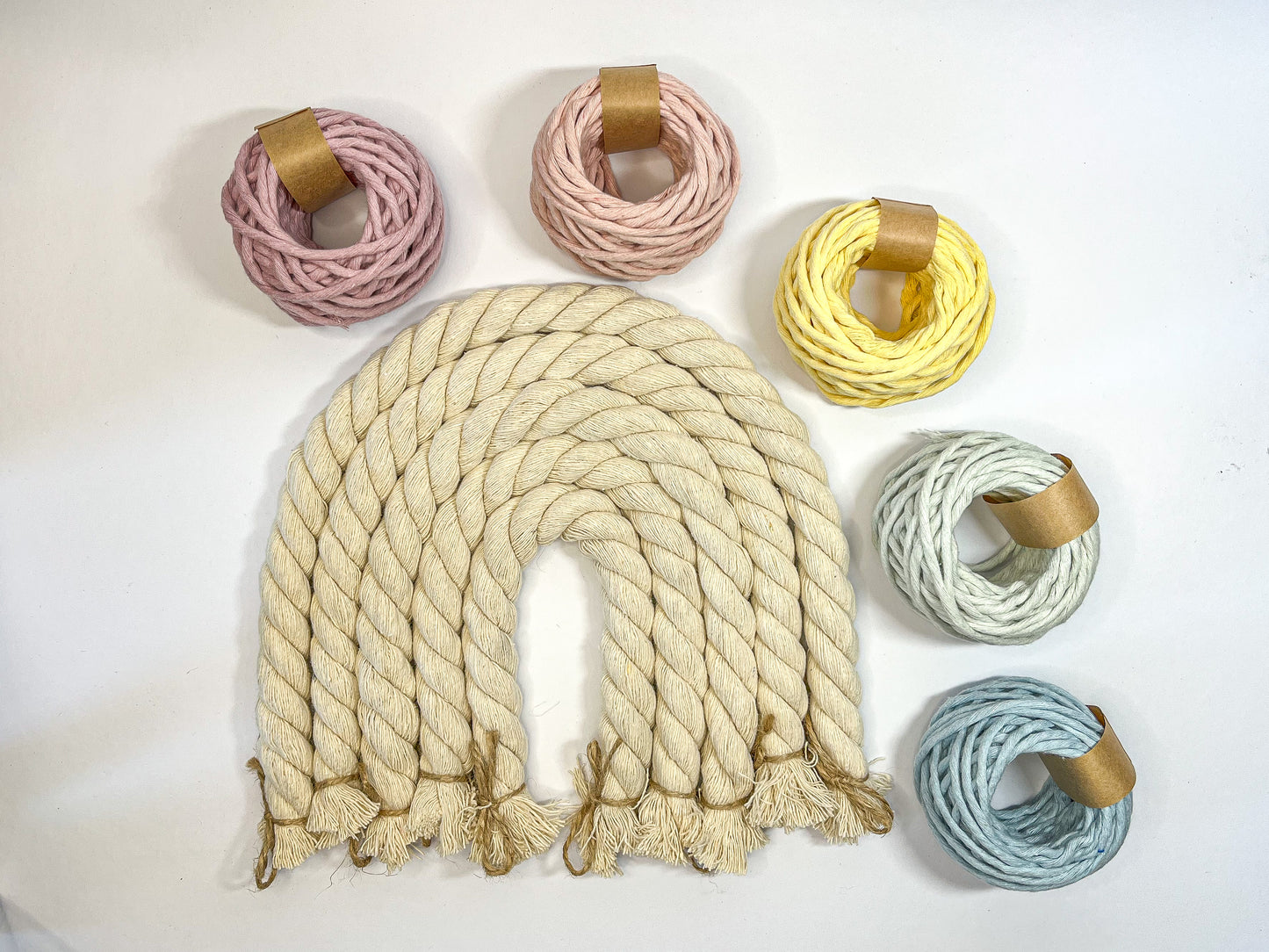 Kreativní sada - Velká Macramé Duha (více kombinací)