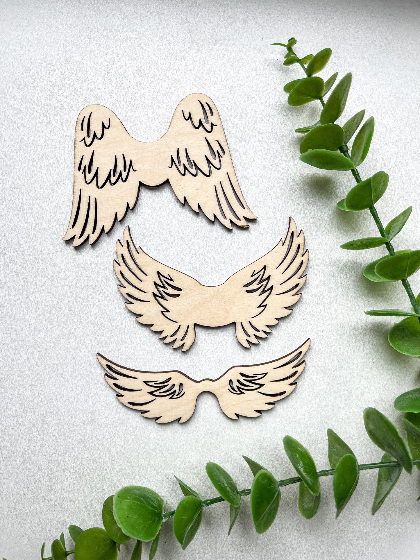 Dřevěná andělská křídla (více tvarů i velikostí)