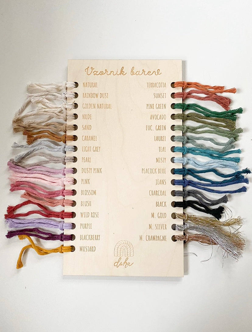 Kreativní sada - Malá Macramé Duha (více barevných kombinací)