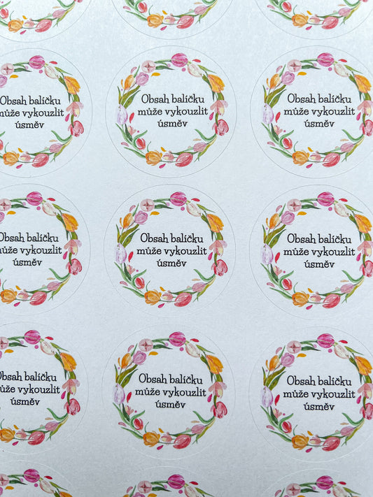 Samolepky JARO (tulipány)