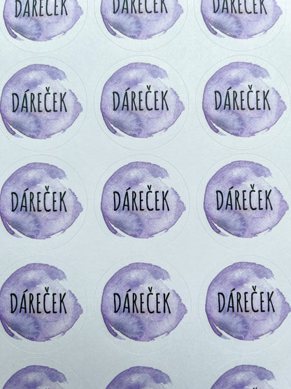 Samolepky-FIALOVÁ kolekce (šeřík)