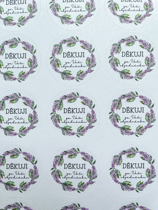 Samolepky-FIALOVÁ kolekce (šeřík)