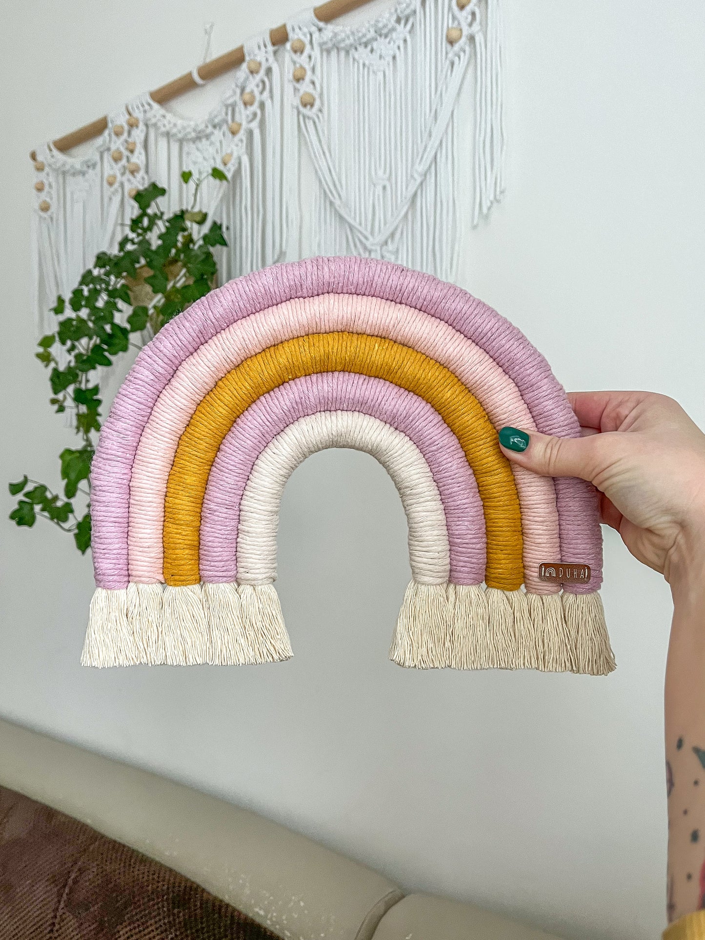 Macramé duha na přání