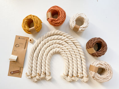 Kreativní sada - Velká Macramé Duha (více kombinací)