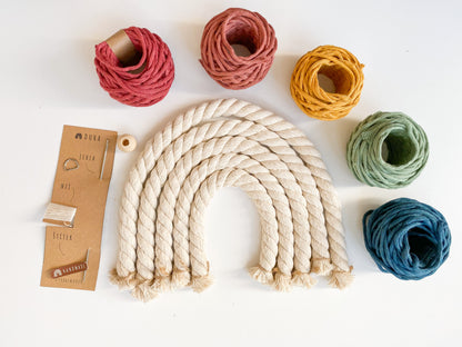 Kreativní sada - Velká Macramé Duha (více kombinací)