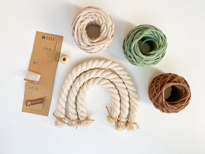 Kreativní sada - Malá Macramé Duha (více barevných kombinací)