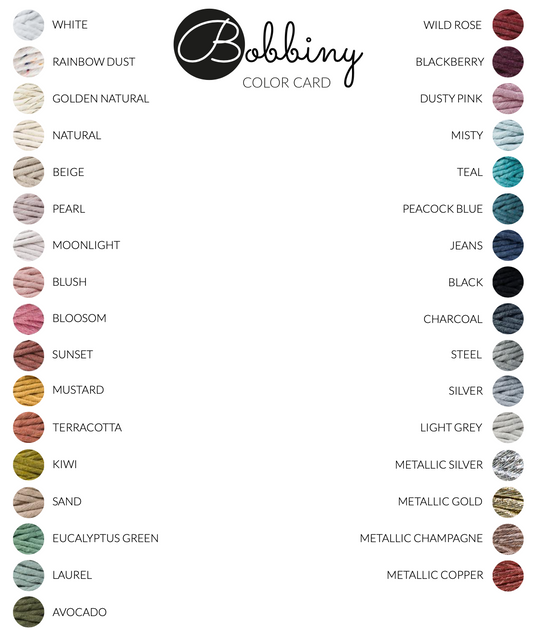 Bobbiny macramé XXL 5 mm regular (rozčesatelná)