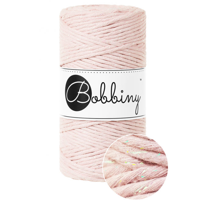Bobbiny macramé 3 mm regular (rozčesatelná)