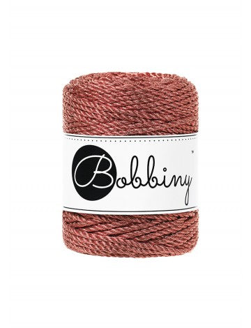 Klubíčko 10 m Bobbiny METALLIC 3PLY 3 mm regular (metalické barvy, rozčesatelná)