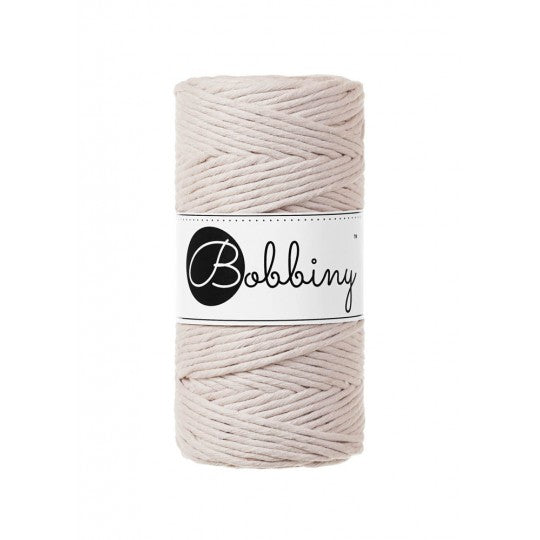 Bobbiny macramé 3 mm regular (rozčesatelná)